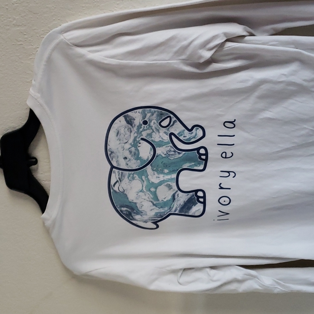 Medium White Ivory Ella Long Sleeve Shirt